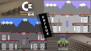 C64 vs. Atari 800XL - 8 games from 1984