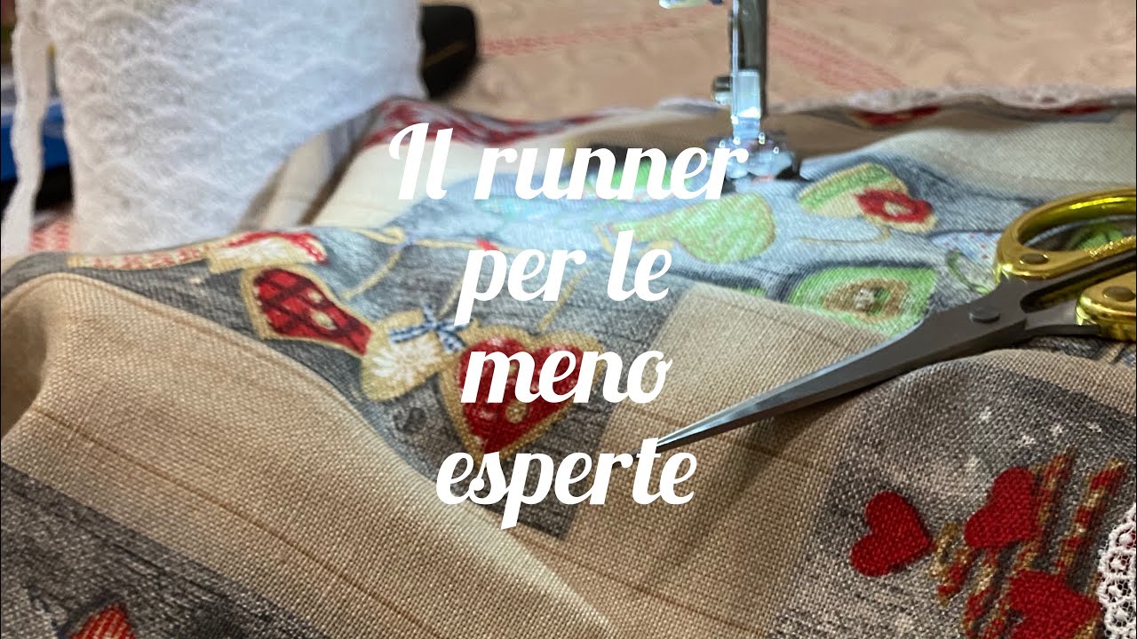Il runner per principianti, piccoli trucchi di cucito.