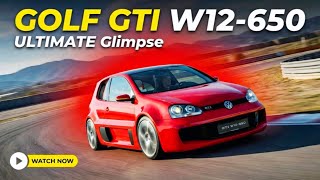 Glimpse!!! VW Golf GTI W12-650 Concept - 641 Horsepower Mid-Engine Beast!