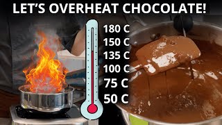 What happens when we overheat chocolate?