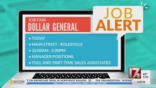 CBS 17 Job Alert - Dollar General is holding a job fair