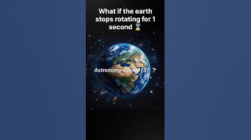 What if the earth stopped rotating for 1 second? 🌍⌛