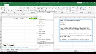 How to Insert Countdown Timer in Excel