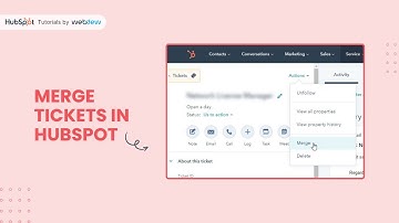 How to merge tickets in HubSpot