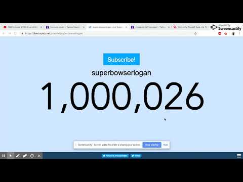 SuperBowserLogan Hits 1 million Subscribers
