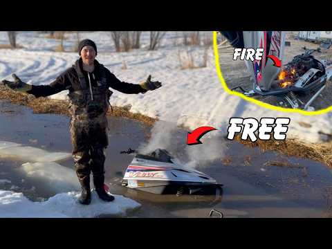 Testing the Cheapest Snowmobile on MARKETPLACE (Yamaha Triple)