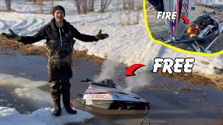 Testing the Cheapest Snowmobile on MARKETPLACE (Yamaha Triple)