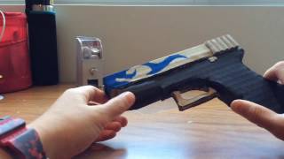 Cardboard Pistol Glock 18 - Bunsen Burner Skin
