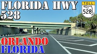 FL-528 West - Beachline Expressway - Orlando - Florida - 4K Highway Drive