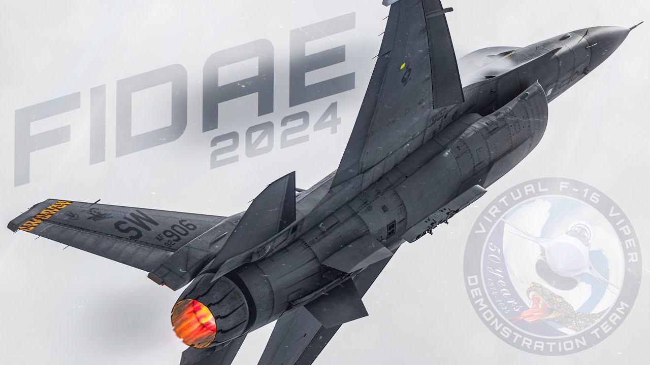 F-16 Viper Demo | FIDAE 2024 FULL DEMO | DCS World