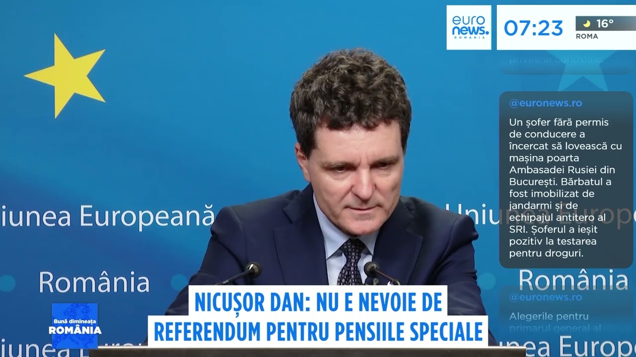 Nicușor Dan afirmă că un referendum pentru pensiile speciale nu este necesar. Nicușor Dan afirmă că un referendum pentru pensiile speciale nu este necesar.