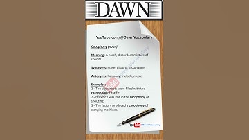 Cacophony | Meaning, Synonyms, Antonyms & Example Sentences | Advanced English Vocabulary UPSC CSS