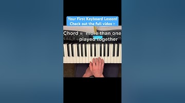 First Keyboard Chords #music #piano #keyboard #pianolessons #pianotutorial #pianolessonsforbeginners