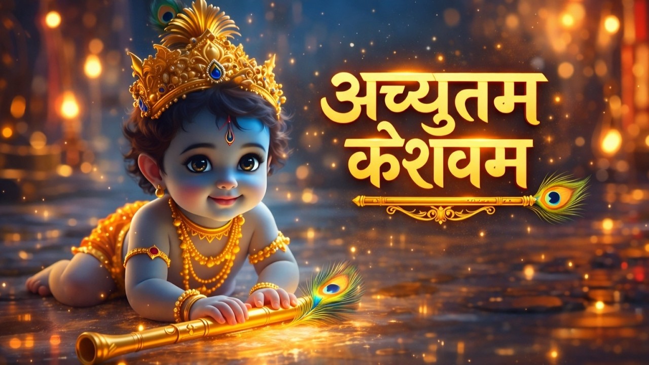 अच्युतम केशवम - Lyrical | Achyutam Keshavam Krishna Damodaram | कौन कहता है भगवान आते नहीं