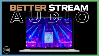 Church Stream Audio Setup - Music vs. Pastor Volume Fix