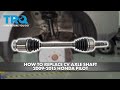 How to Replace CV Axle Shaft 2009-2015 Honda Pilot