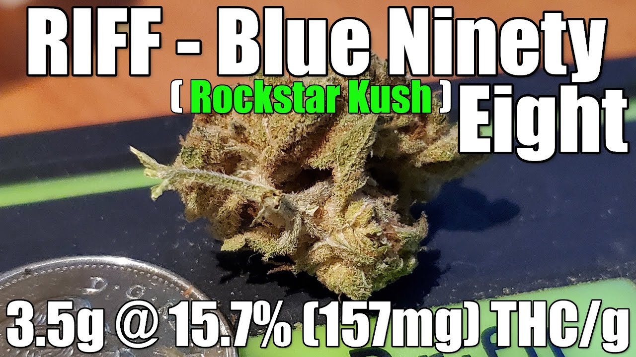 RIFF - Blue Ninety Eight - Unboxing Review - 3.5g @ 15.7% (157mg) THC/g (+Extreme Closeups)