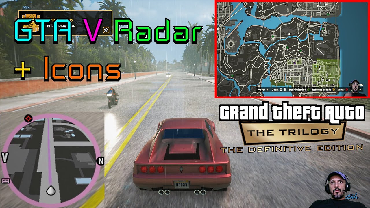 GTA Trilogy] GTA V Radar + Icons (GTA V style map) - MixMods