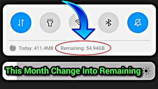 How To Change This Month Into Remaining Data Usage Notification In Xiaomi Redmi Mobile