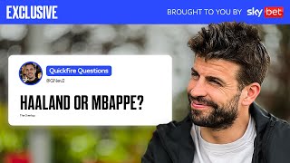 Gerard Pique's 14 Questions with Gary Neville | Overlap Xtra