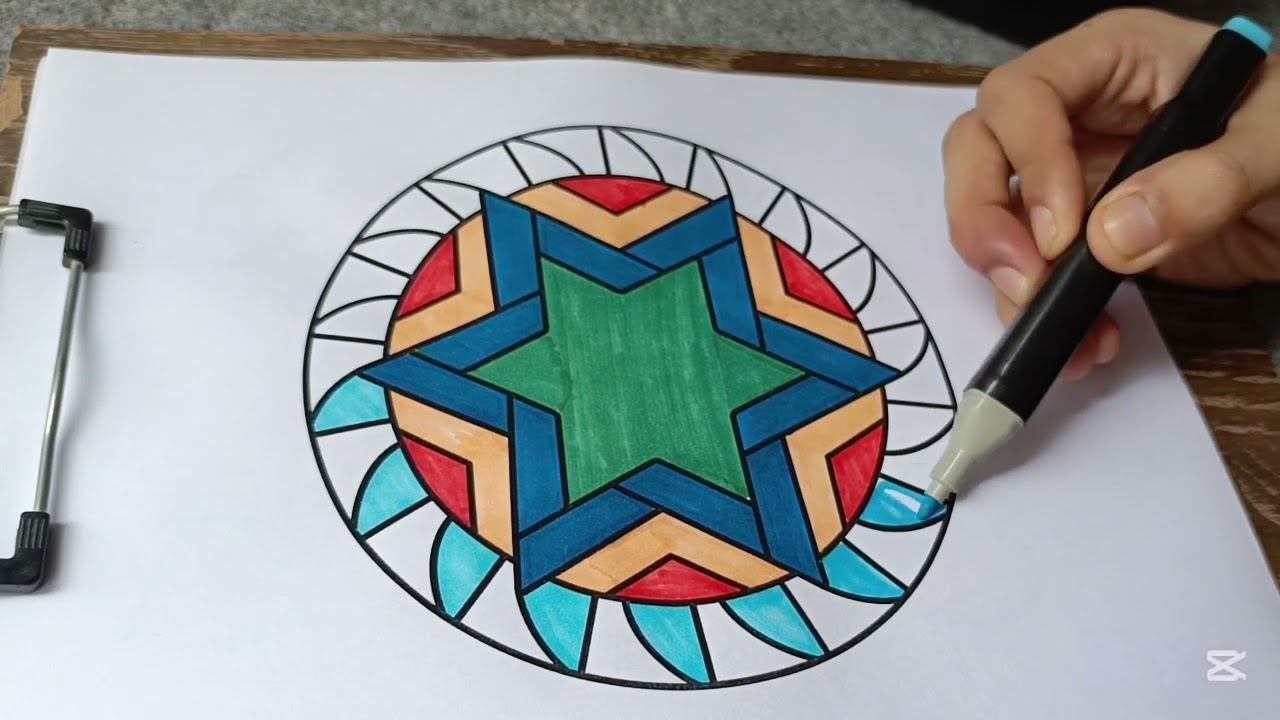 Relaxing Mandala Coloring for inner peace amd serenity🌸