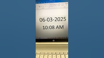 Today date and time shortcut | #windows #computereducation #shortcutkeys #asmr