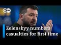 Zelenskyy: 31,000 Ukrainian military deaths | DW News