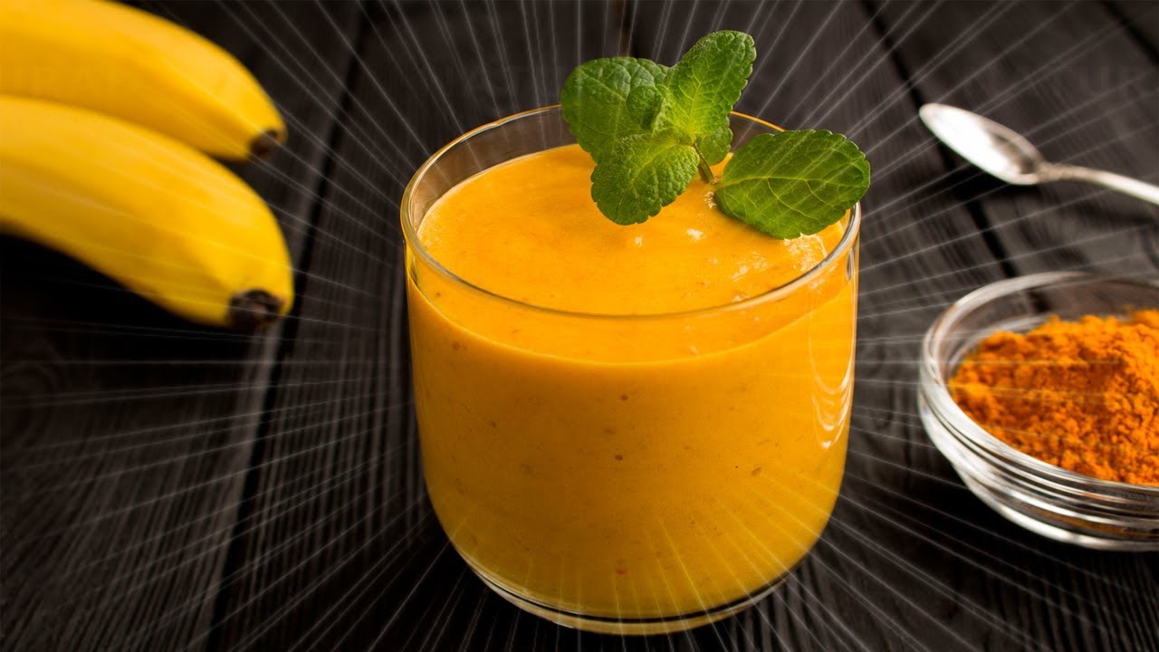 How To Make Turmeric And Banana Smoothie Immune Boosting And Anti