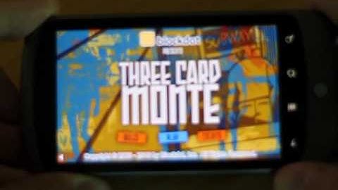 Three Card Monte game ported to Adobe AIR for Android