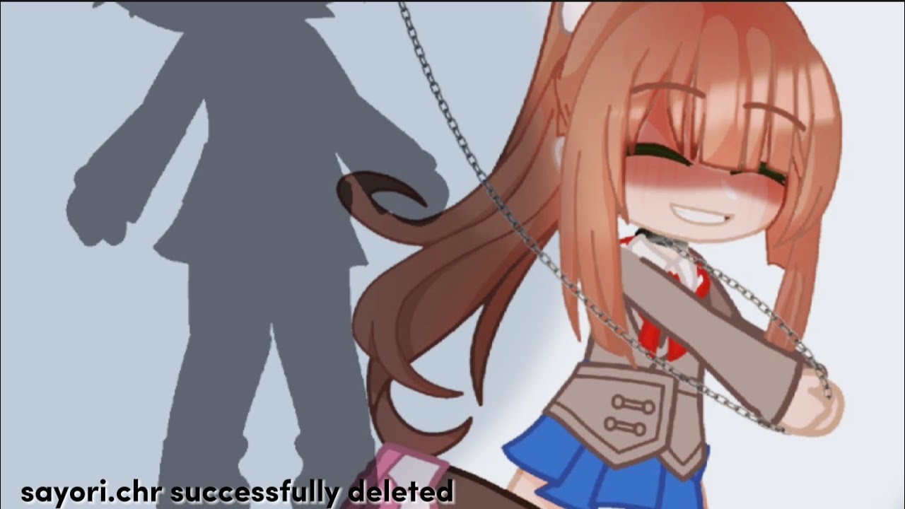 Two enter, one leaves // TW- H@NG1NG // gacha meme DDLC - YouTube