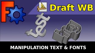 FreeCAD : Quick and Easy Text / Font Effects Emboss, Combine and Outline (Beginners Tutorial)