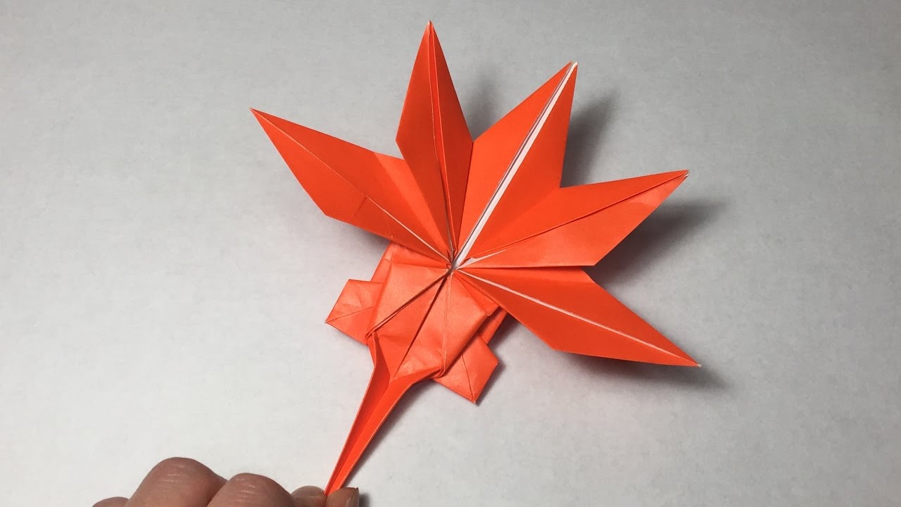 折り紙 もみじの折り方 作り方 リアルで難しい Youtube
