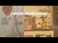 aesthetic bedroom makeover; pinterest inspired decor 🌷🧸