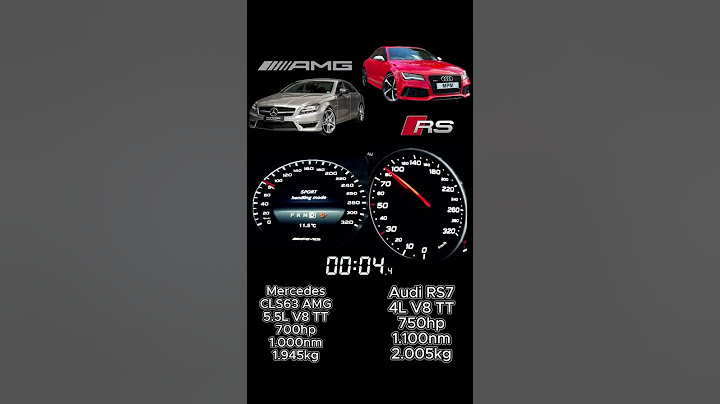 🇩🇪 CLS63 AMG vs 🇩🇪 Audi RS7 0-200kph | acceleration battle 🚀⚡️
