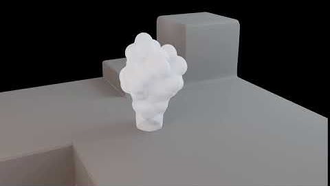 Smoke using metaball, Blender 3D