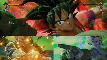 Jump Force - Team Dragon Ball Z (Goku x Vegeta x Frieza) Movesets Gameplay 1080p 60 FPS