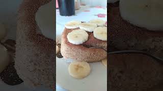 Bolo em 3 minutos no microondas #rotina #bolodebananafit #cafedamanha