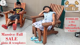 Kids Sized Rocking Chair, Adirondack Style DIY Make Money Woodworking