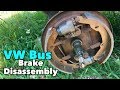 VW Bus - Front Drum Brake Disassembly | MicBergsma