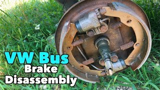 VW Bus  Front Drum Brake Disassembly | MicBergsma