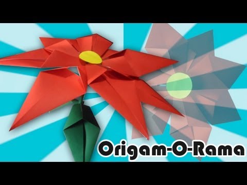 FLOR de NOCHE BUENA de PAPEL!!! - YouTube