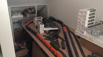 #marklinfanaat. Marklin C rails baan update 1. De eerste laag krijgt vorm.