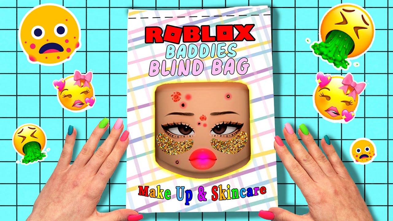 Roblox Makeup baddies Blind bag Paper 💅 ASMR 💖 satisfying opening blind  box / Handmade 