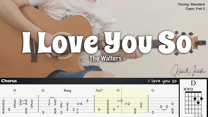 I Love You So - The Walters | Fingerstyle Guitar |...