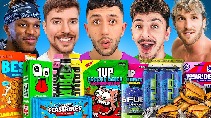 I BRUTALLY Rated Every Youtuber Product! (Mr. Beast, FaZe Rug, Logan Paul, & MORE)