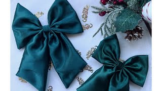 Satin hair bow tutorial (diy)