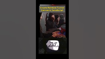 Create Rainbow Tunnel in Javascript | Canvas animation| html5 canvas #shorts #css #developer #coding