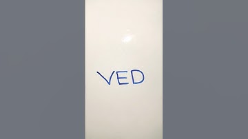 creating a brand logo using name Ved #video #shots #brandlogodesign