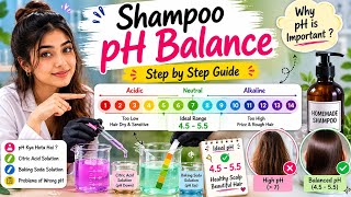 Homemade Shampoo Me pH Balance Kaise Kare? Wrong pH = Hair Damage😱 शैम्पू बनाने में ये गलती मत करना❌