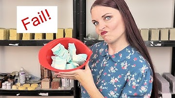 Cold process soap making fail! Our seaside inspired soap went wrong!